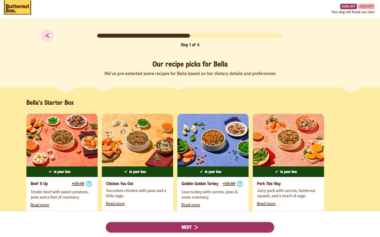 Butternut Box — Build your box — финал