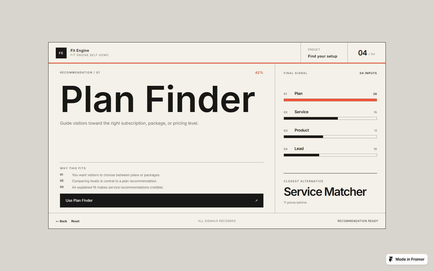 Fit Engine self-demo (by Solve Kit) — preview — финал