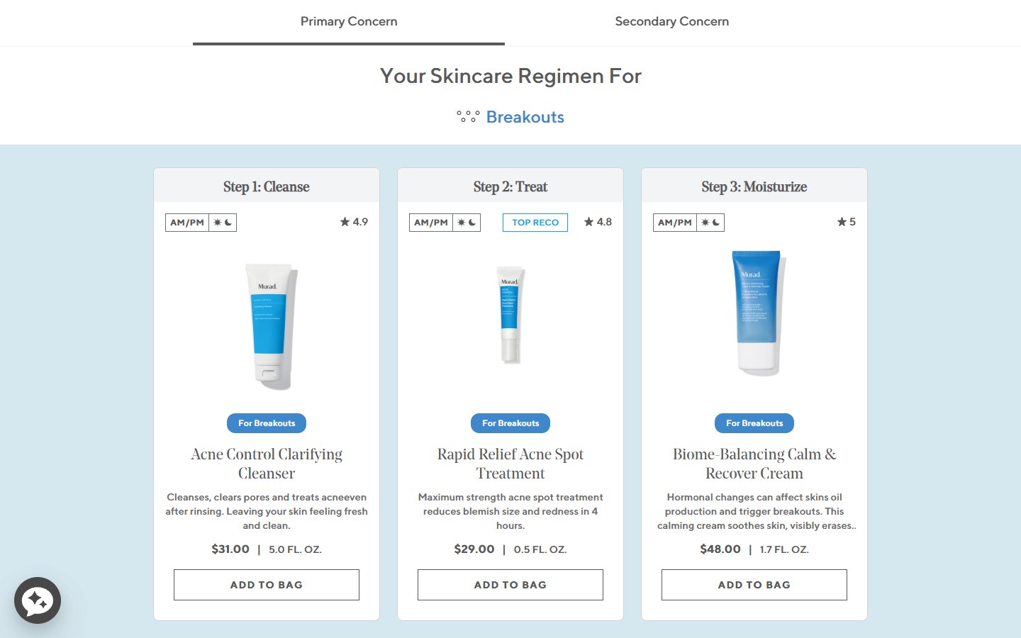 Murad Skin Regimen Quiz — финал