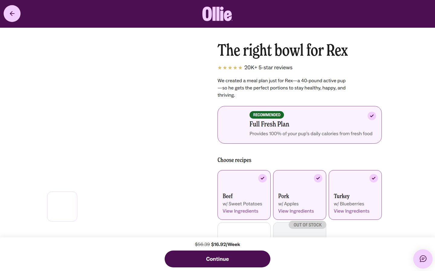 Ollie — Perfect Portion Quiz — финал