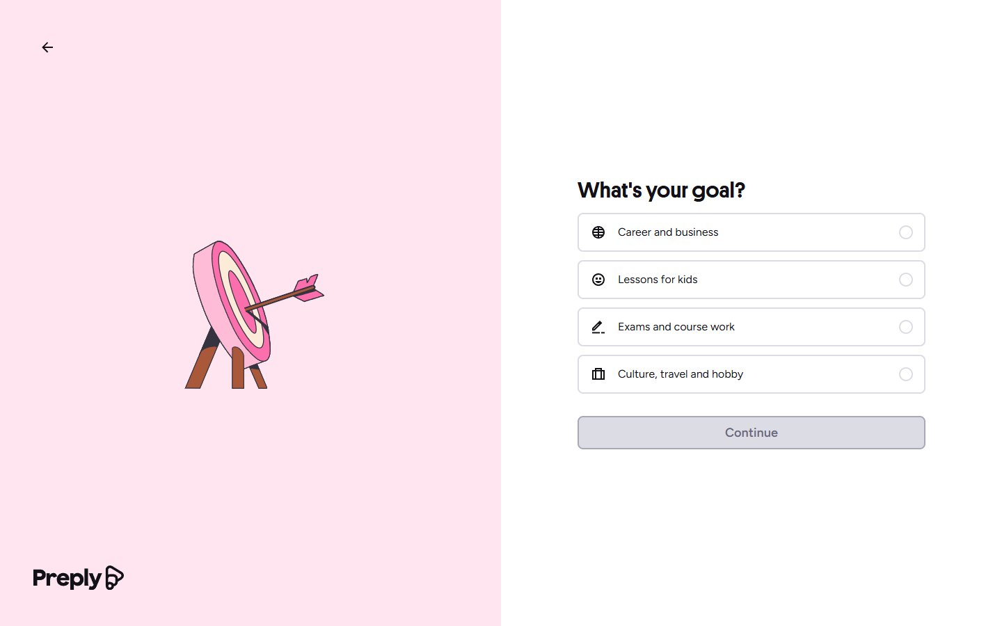 Preply — Find your tutor (get-started) — первый шаг